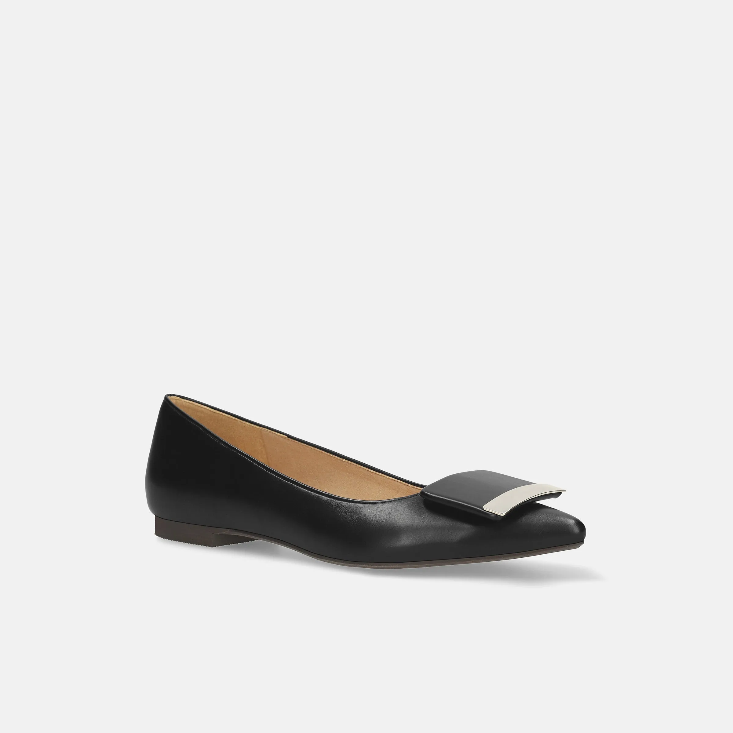 10% OFF: 2024SS: Accent Buckle Flat Shoes (m17006) Black