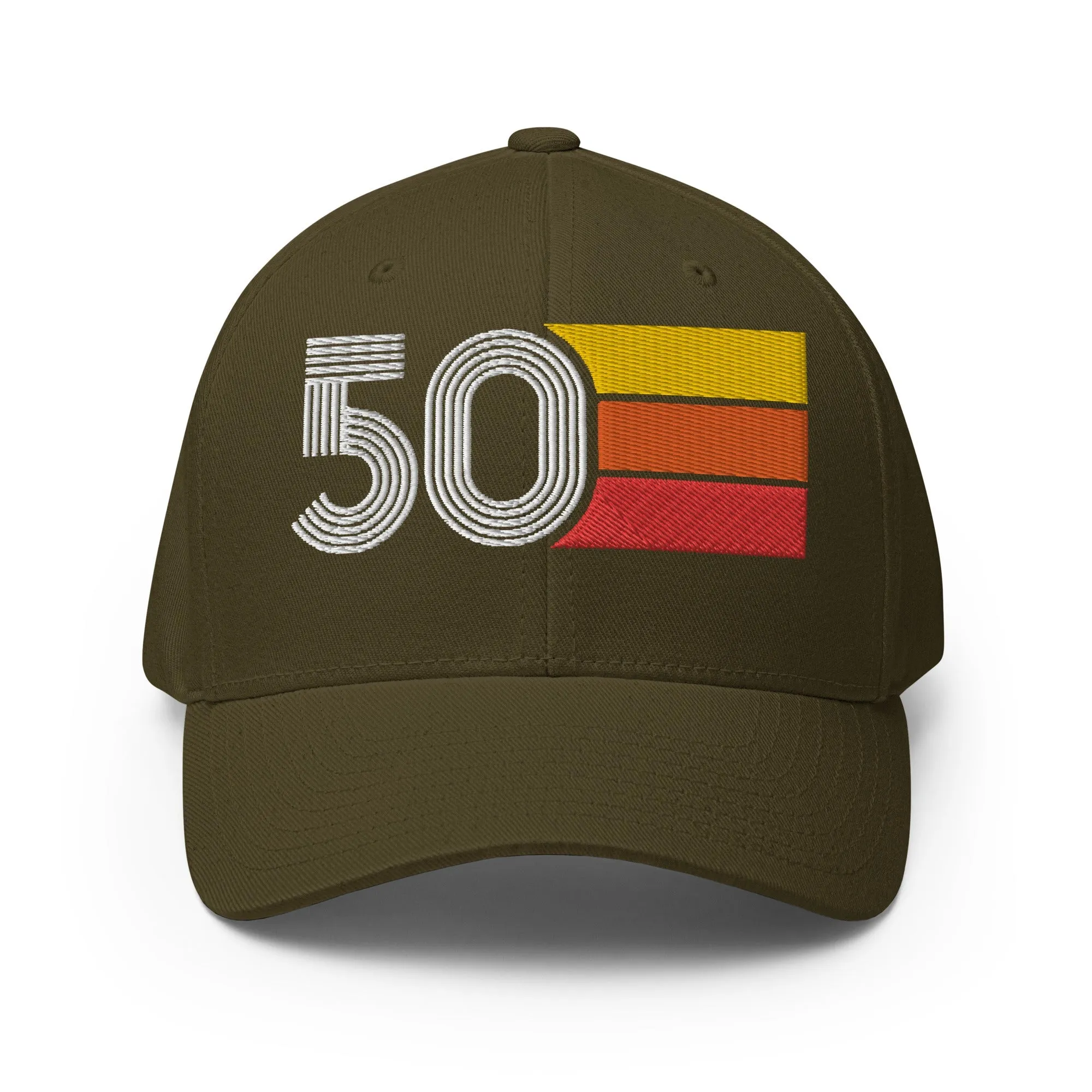 50 1950 50th Birthday FlexFit Closed Back Baseball Hat