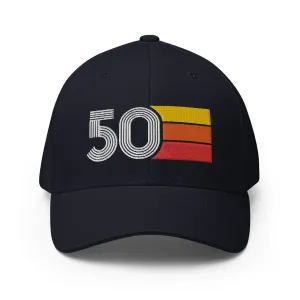 50 1950 50th Birthday FlexFit Closed Back Baseball Hat