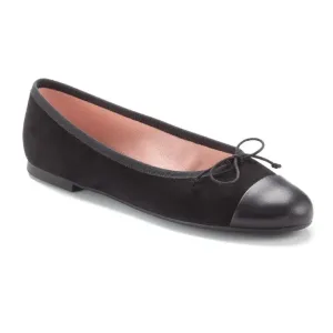 50320 - Black Suede Flats for Teen/Women by Pretty Ballerinas