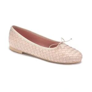 52531 - Rose Woven Teens Bow Shoe