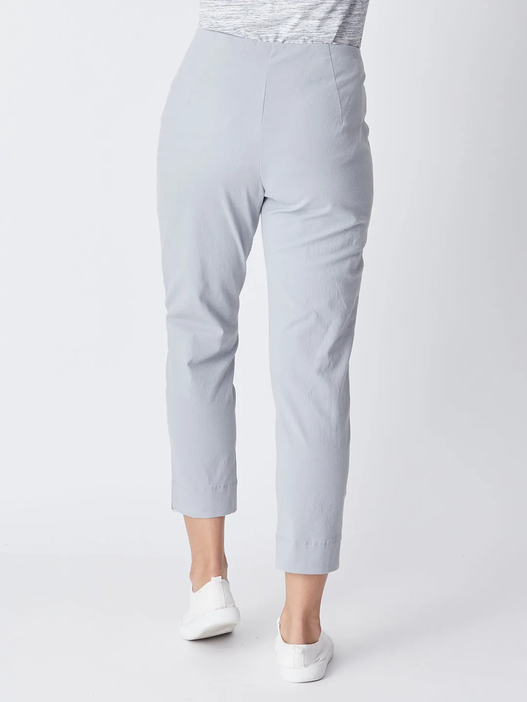 7/8 Slim Cottolen Stretch Pull on Pant COTTOLENE the new bengaline) -  Silver 24152-S