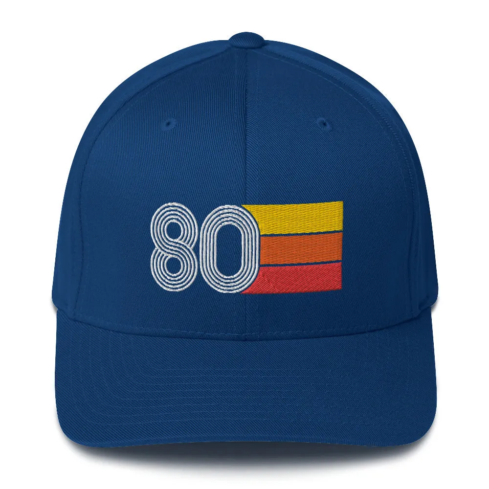 80 1980 fitted baseball cap