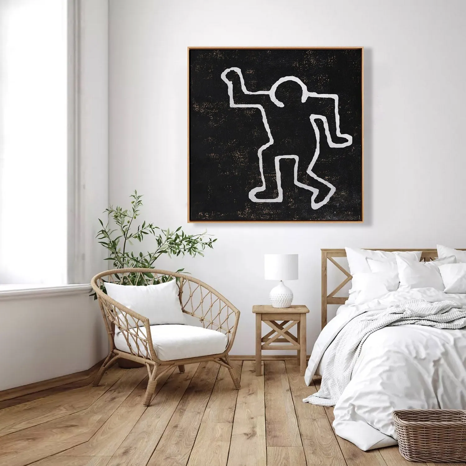 Abstract Dancing Man Painting H273SR