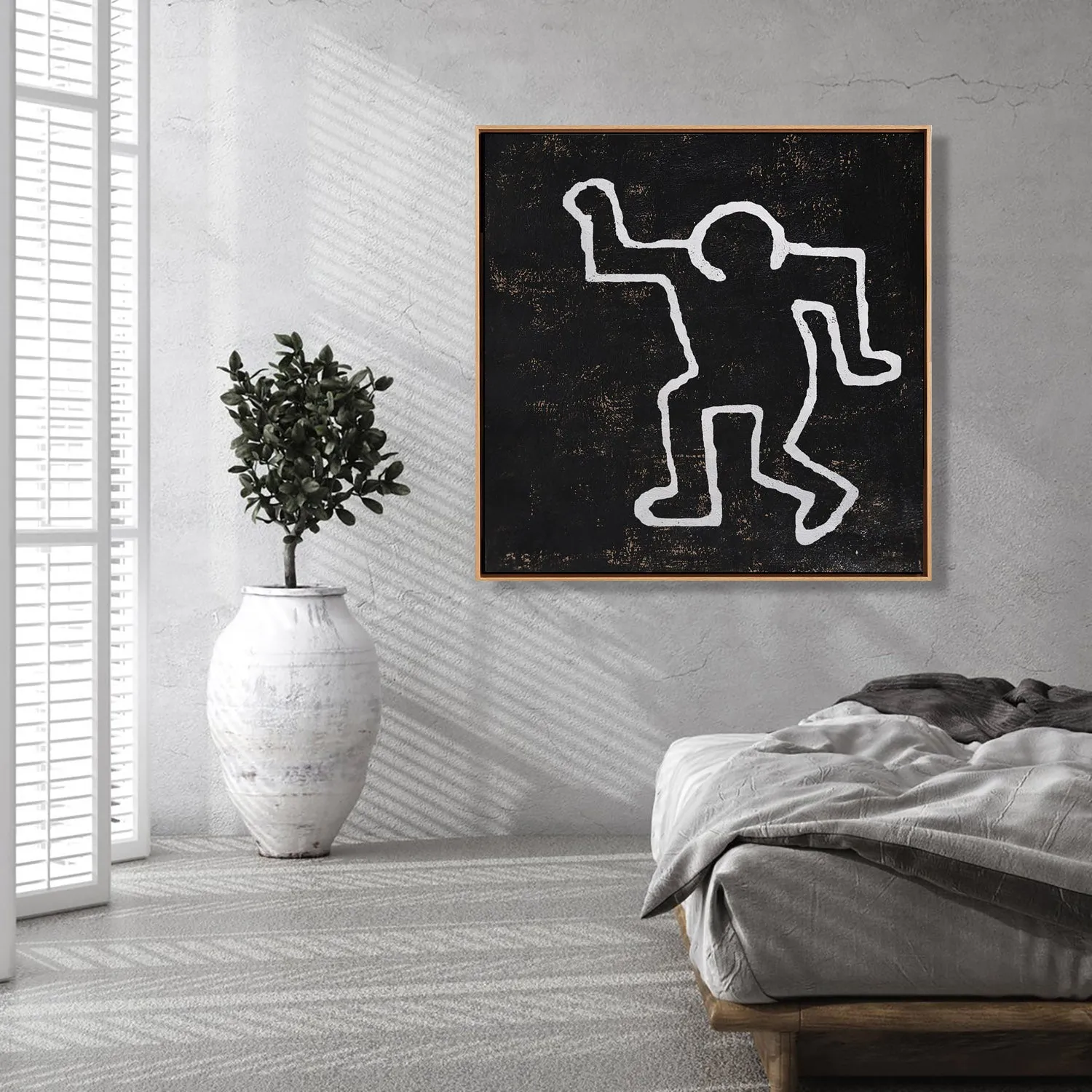 Abstract Dancing Man Painting H273SR