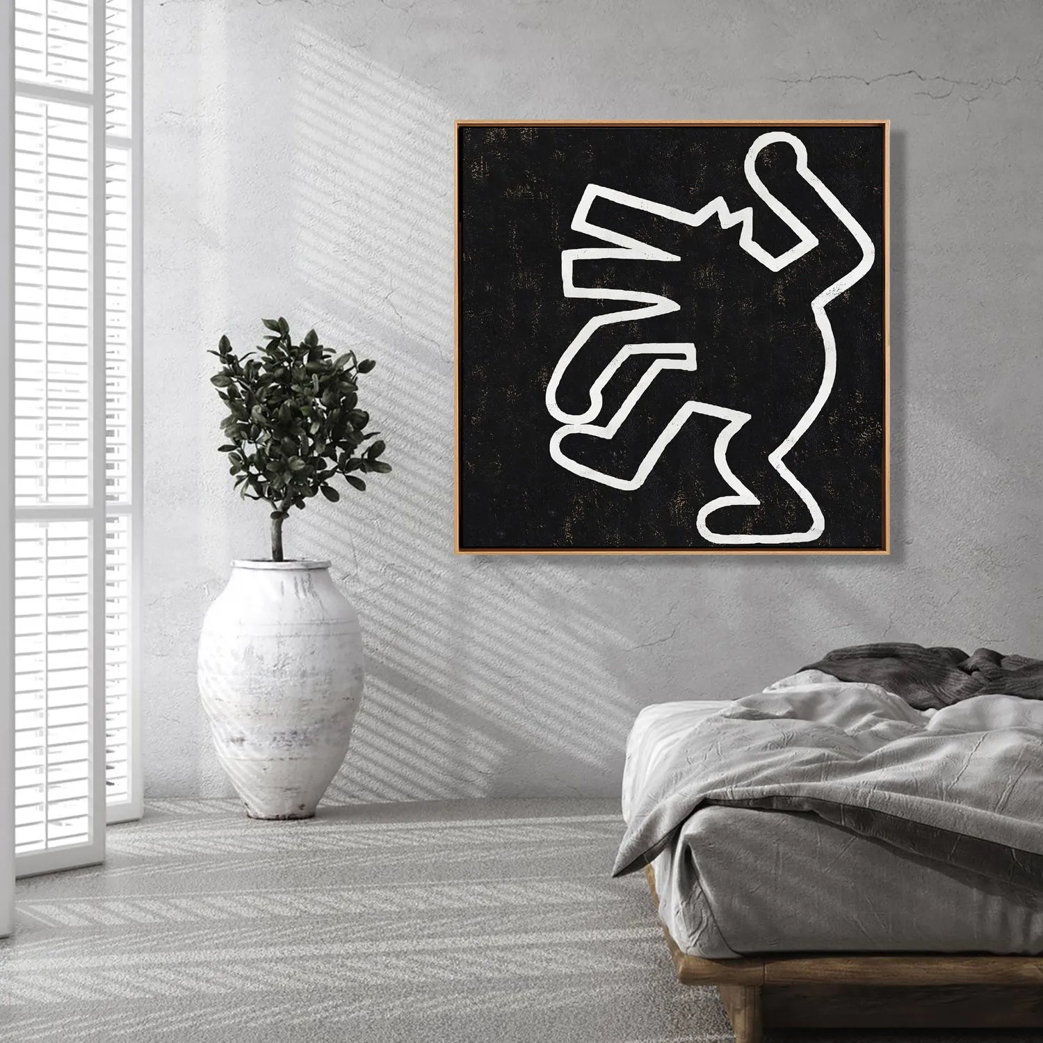 Abstract Dancing Man Painting H312SR