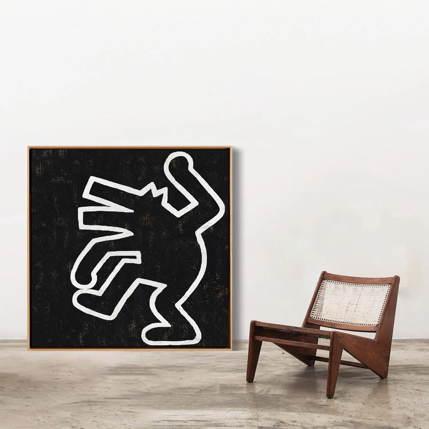 Abstract Dancing Man Painting H312SR
