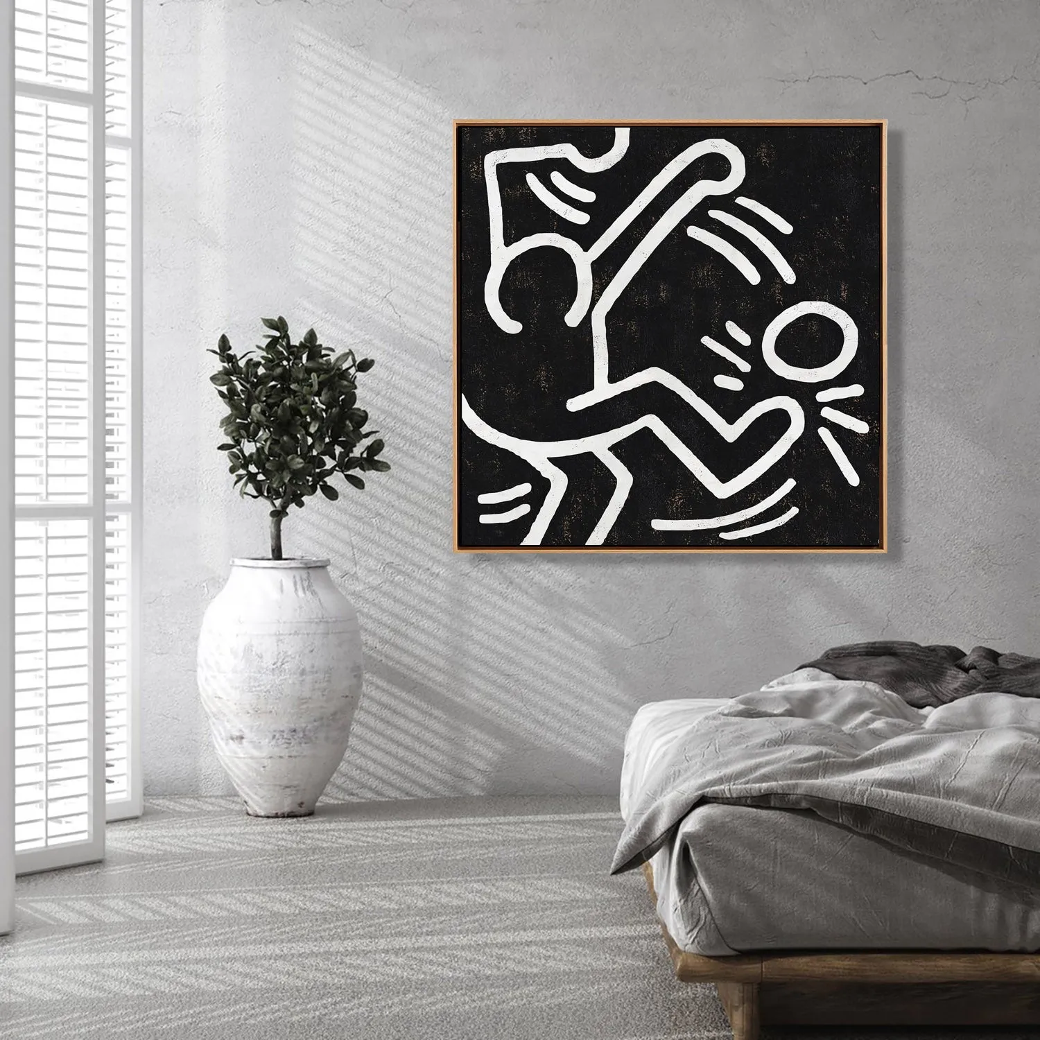 Abstract Dancing Man Painting H314SR