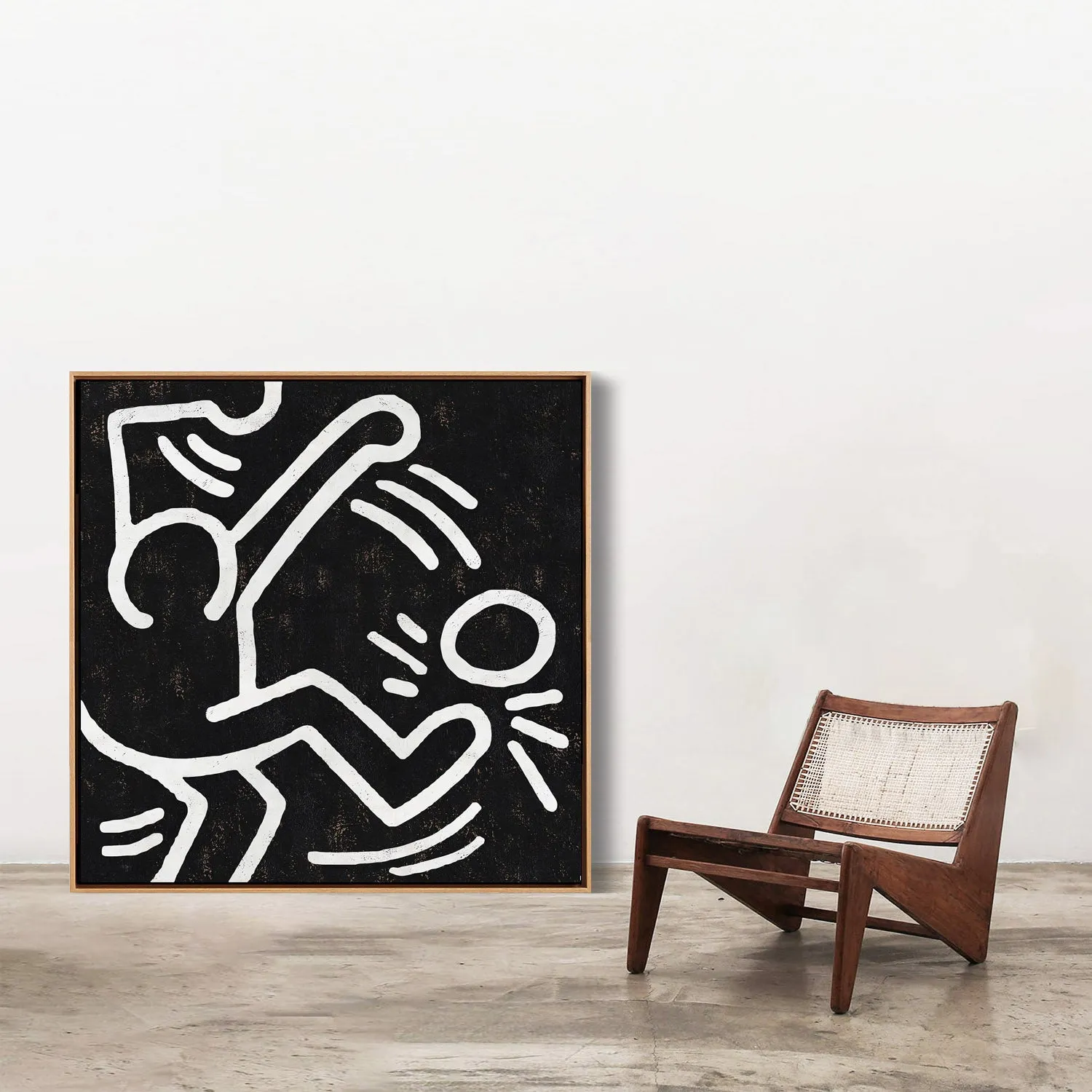 Abstract Dancing Man Painting H314SR
