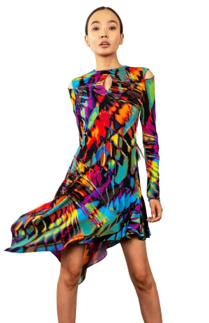 Aerope Papillon | Long Sleeve Jersey Dress
