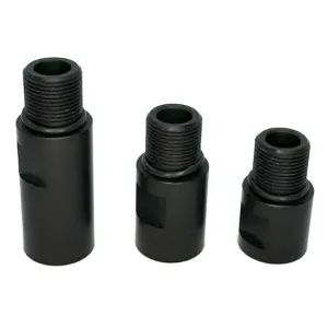 Airsoft AEG M4 Barrel Extension Set (Male 14mm CCW to Female 14mm CCW) - Black (GG02-UB02)