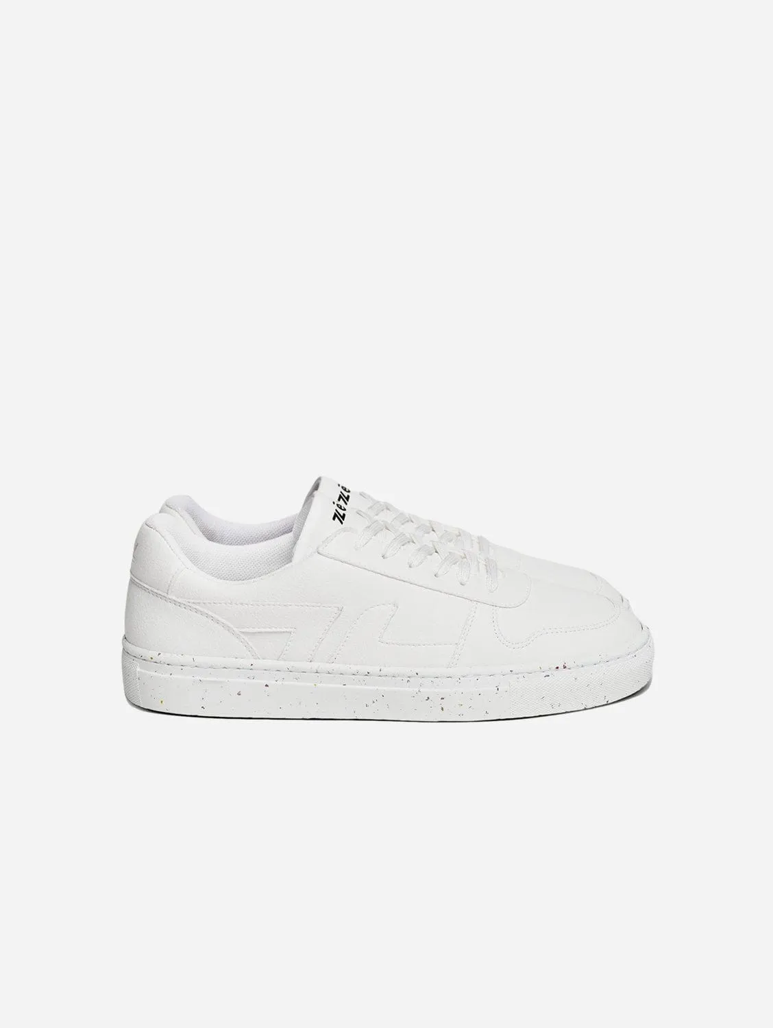 Alpha Unisex Grape Leather Vegan Sneakers | White