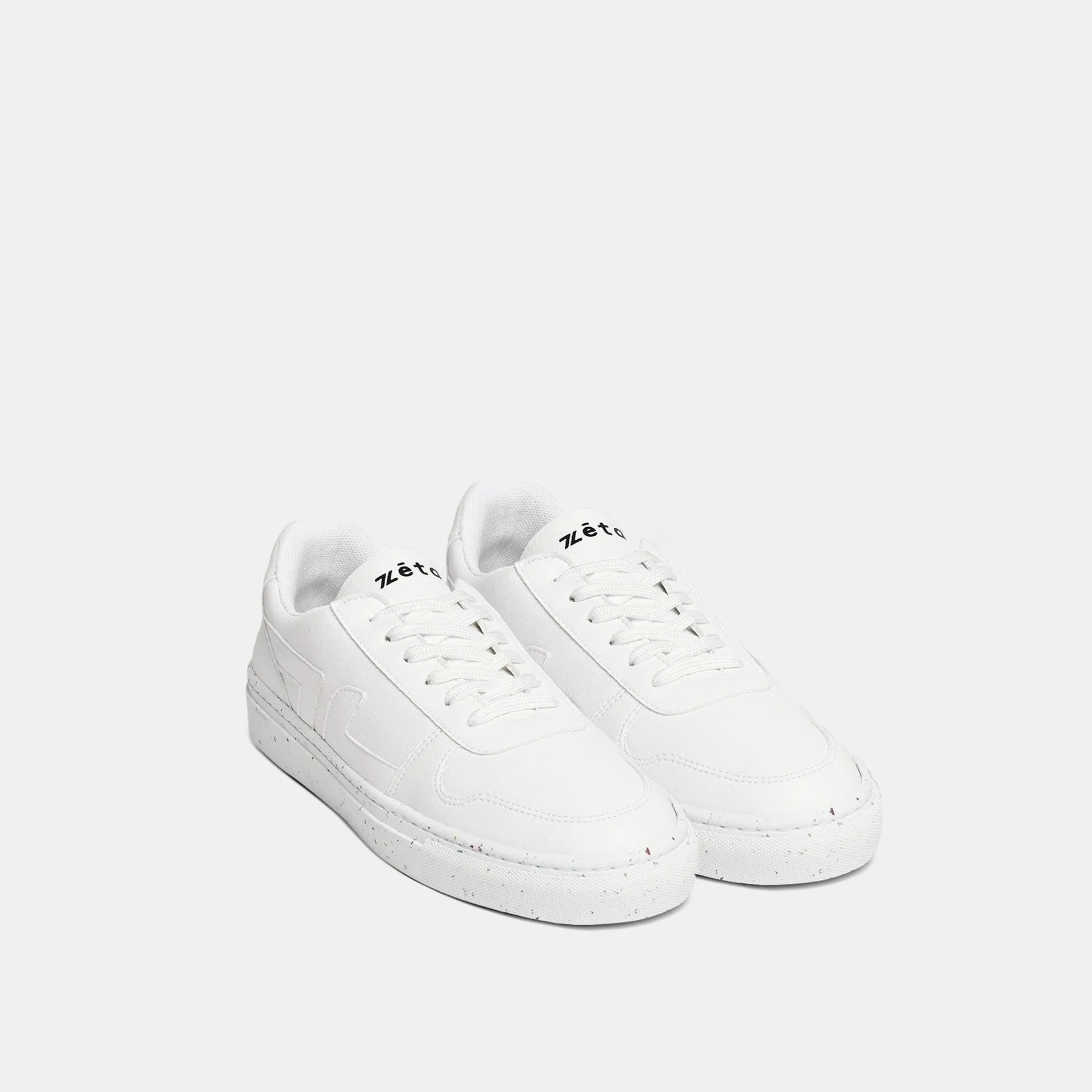 Alpha Unisex Grape Leather Vegan Sneakers | White