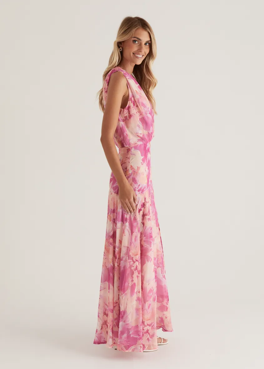 Amoureux Maxi Dress - Pink Ziah