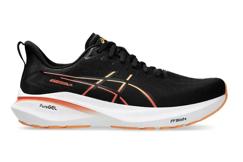 Asics GT-2000 13 (D Width) - Black/Faded Orange (Mens)