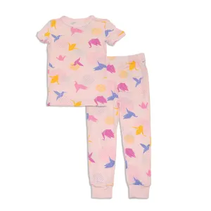 Bamboo Short Sleeve Pajama Set (Origami Print)