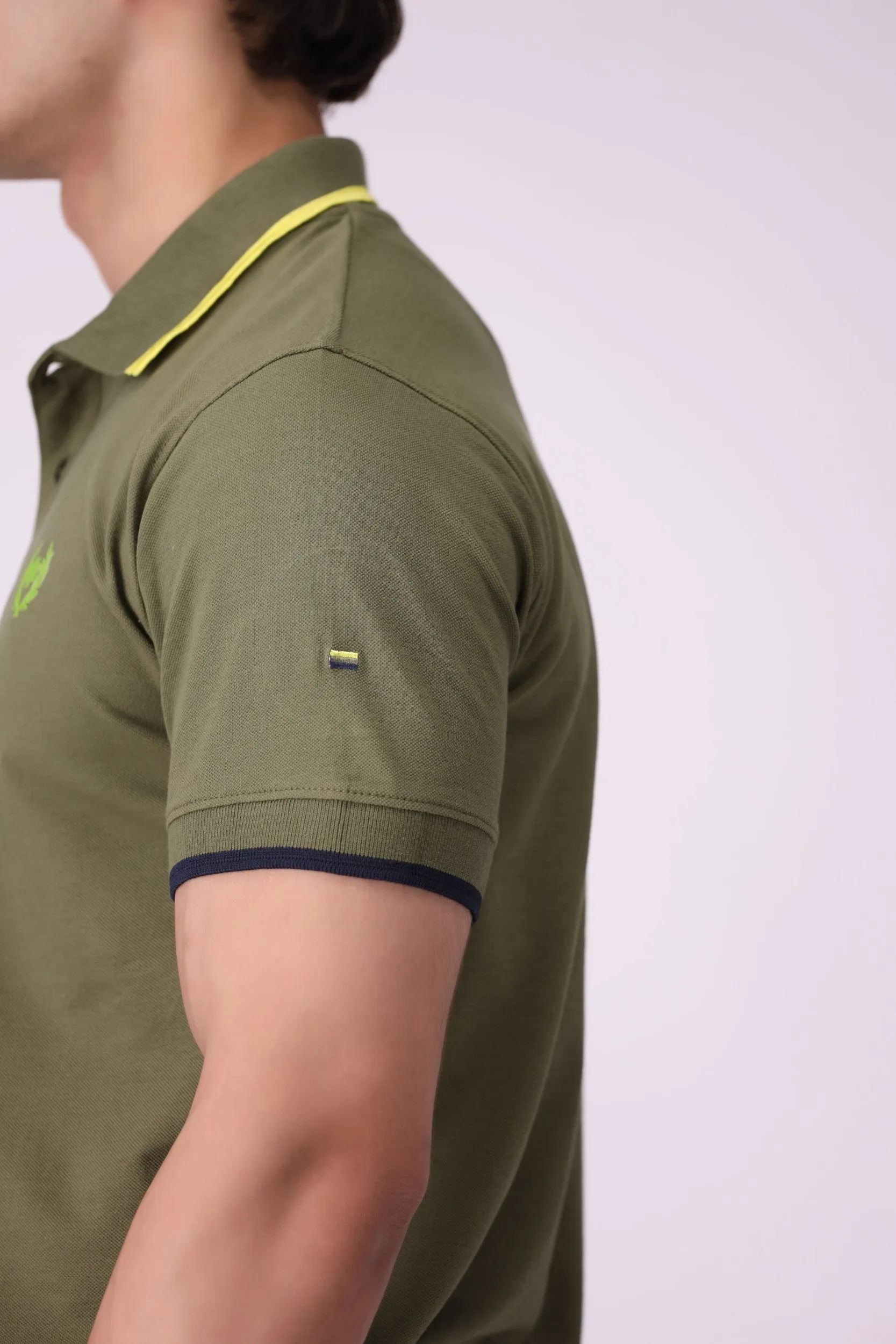 Basic Olive Polo Shirt