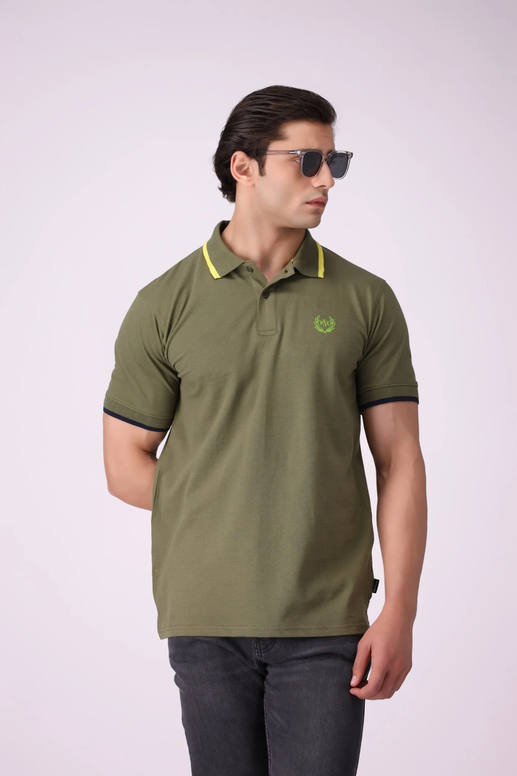 Basic Olive Polo Shirt