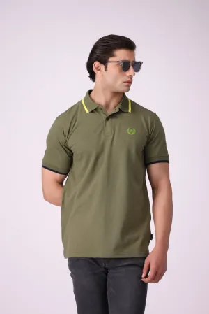 Basic Olive Polo Shirt