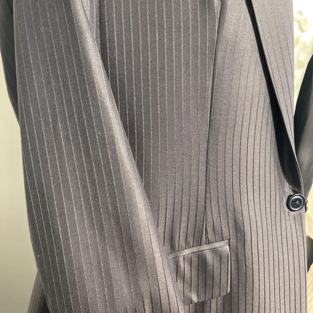 Becker Brothers Navy Stripe Men's Suit