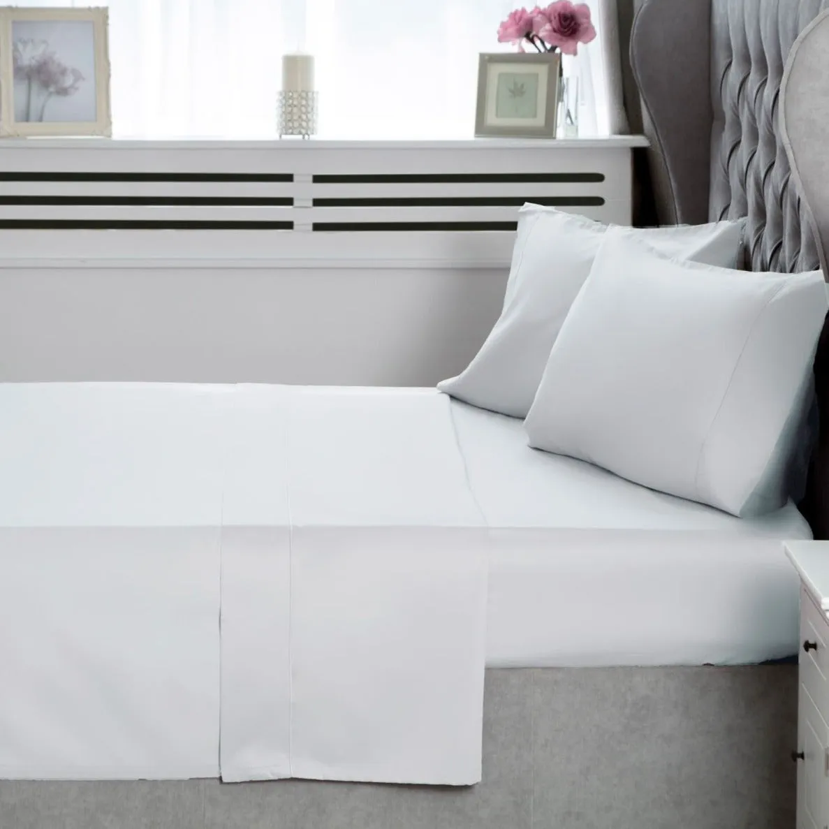 Belledorm 400TC Egyptian Cotton Extra Deep Fitted Sheets - White