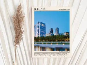 Bellevue Minimal Wall Art, Washington, USA