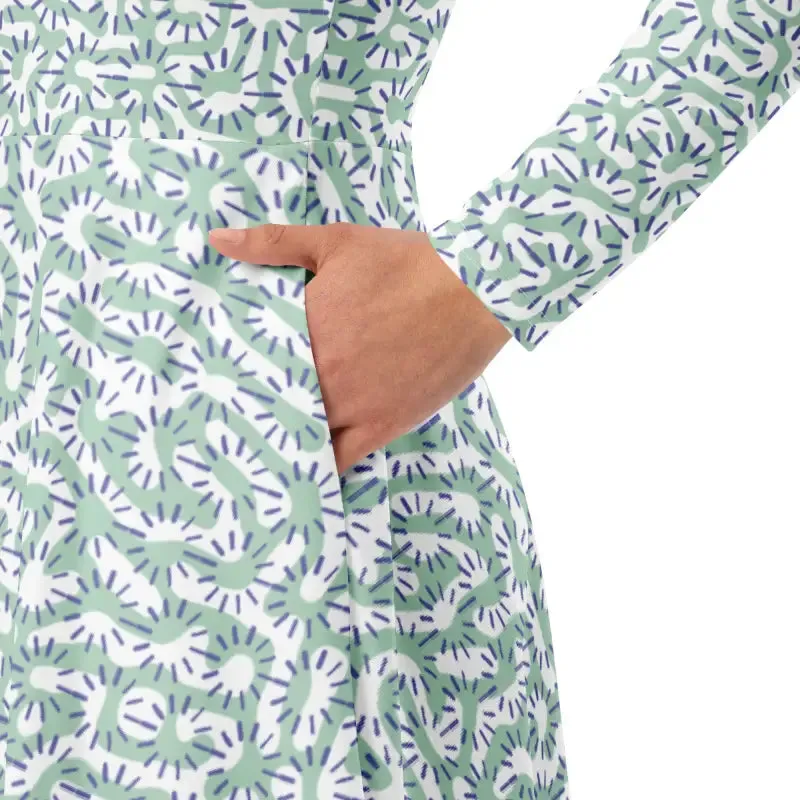 Bold Long Sleeve Midi Dress for Trendsetting Looks