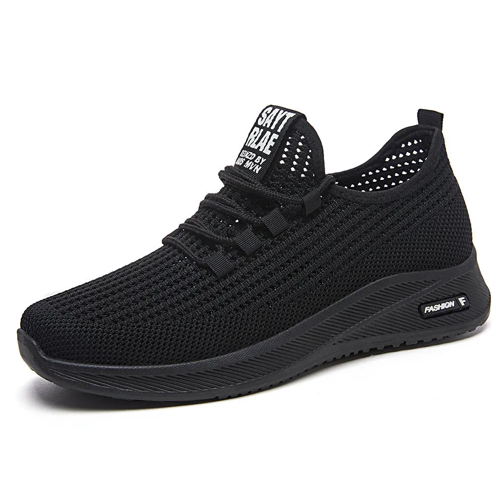 Breathable and Cushioned Slip-On Sneakers with Label Detailing