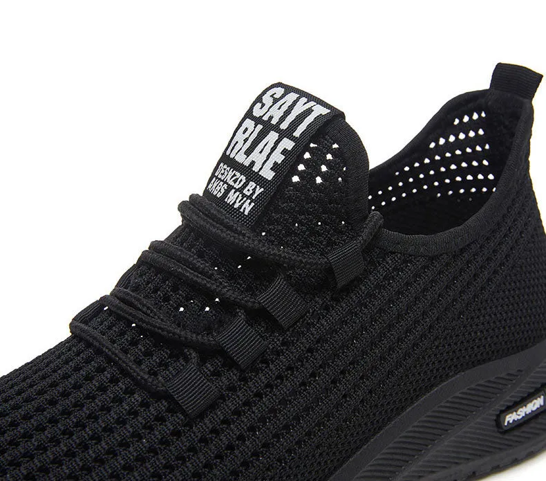 Breathable and Cushioned Slip-On Sneakers with Label Detailing
