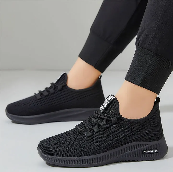 Breathable and Cushioned Slip-On Sneakers with Label Detailing