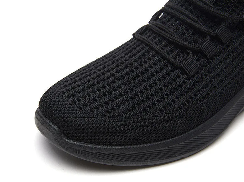 Breathable and Cushioned Slip-On Sneakers with Label Detailing