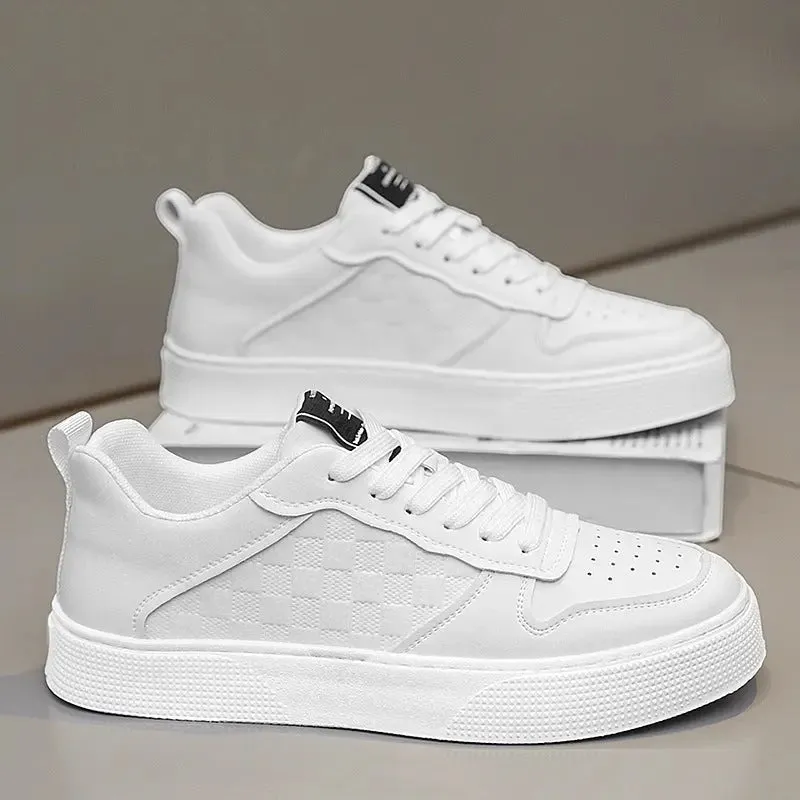 Breathable Plaid Casual Shoes