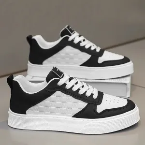Breathable Plaid Casual Shoes