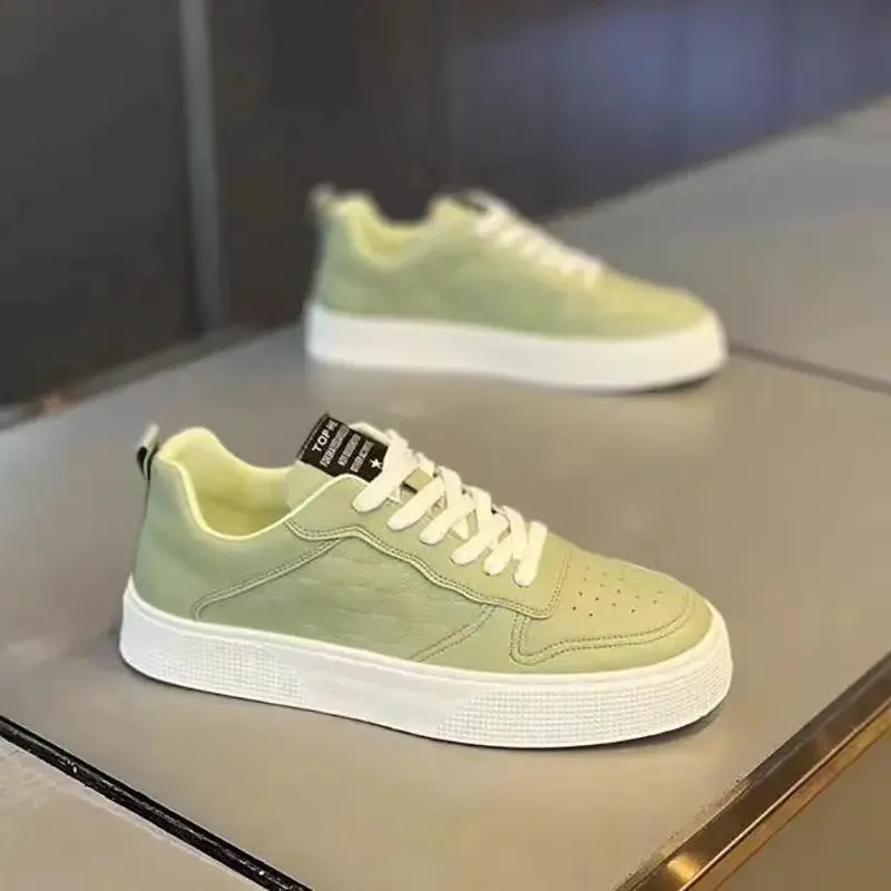 Breathable Plaid Casual Shoes
