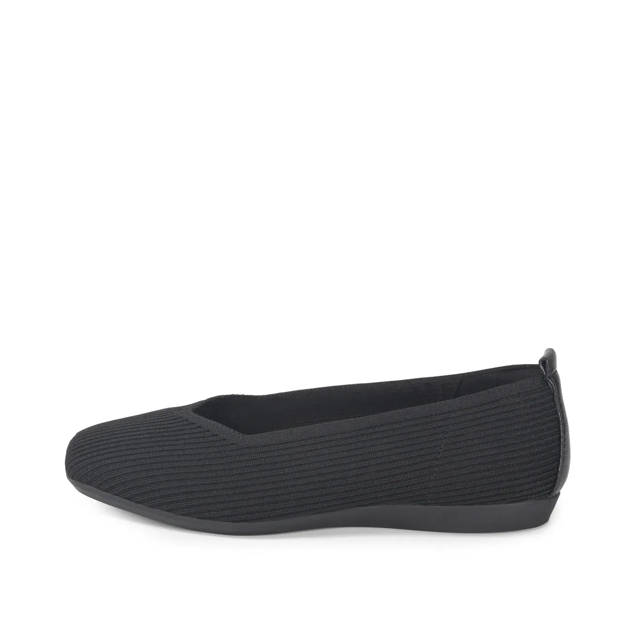 BUSSOLA VENUS BLACK KNIT BALLET FLAT