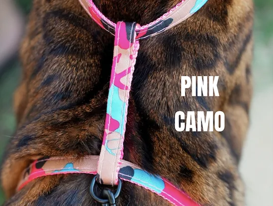 Camo Print Harness Escape Proof