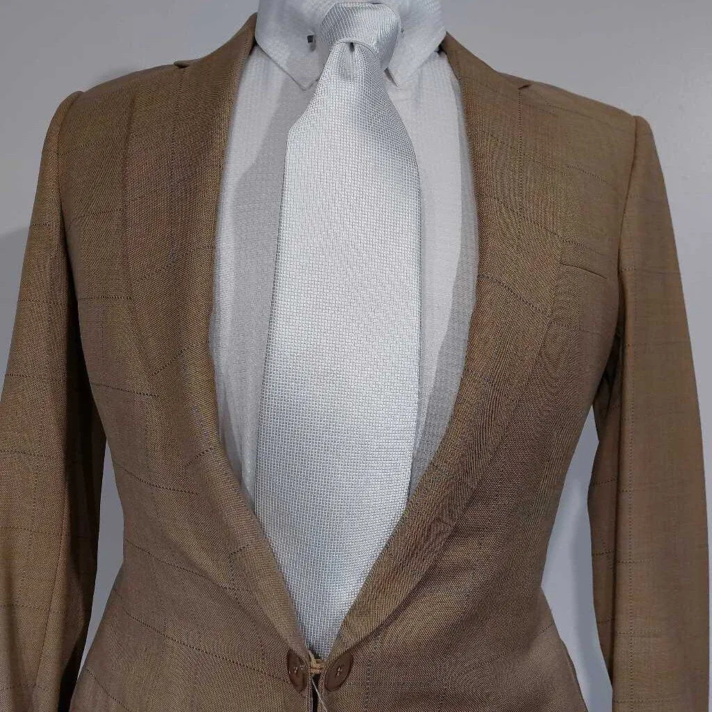 Carl Meyers Tan Windowpane Boys Suit