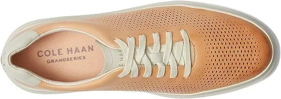 Cole Haan Mens Grandpro Rally Laser Cut Sneaker BarelyBeigeVachetta/Ivory C37243