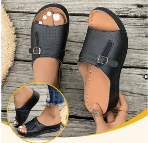 Comfortable open-toe sandals with soft soles for women