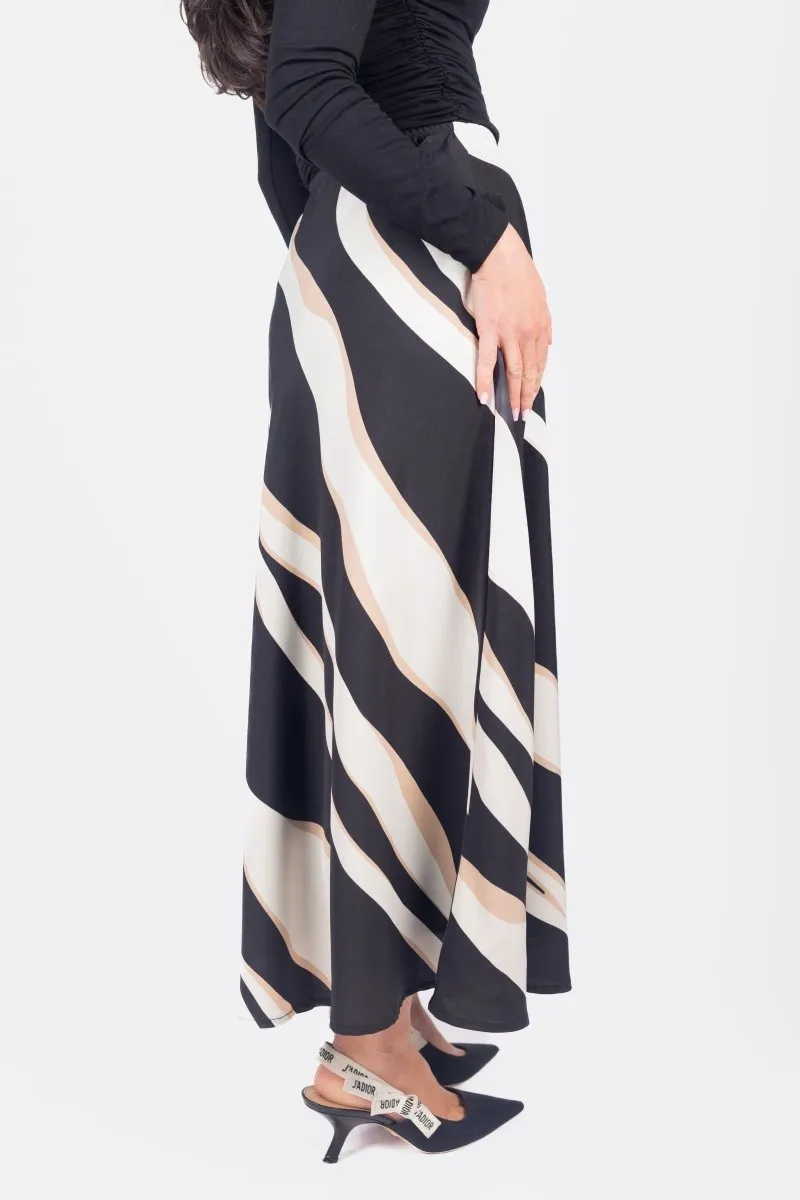 DAKOTA SKIRT (BEIGE/BLACK)