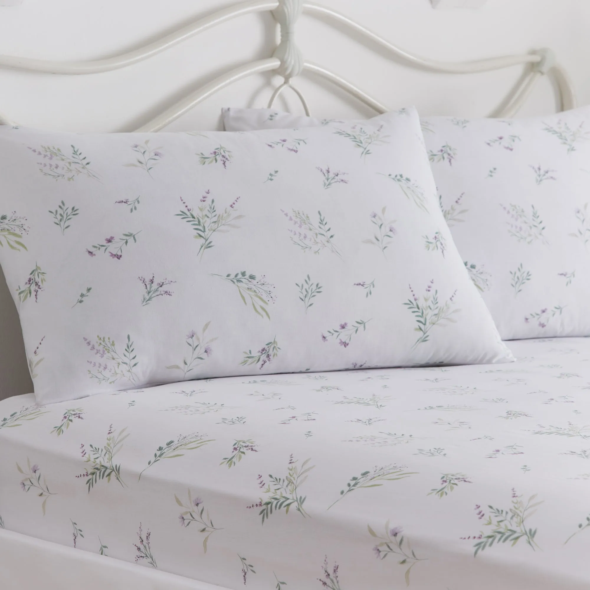 D&D Chloe Fitted Bed Sheet Set (28cm) - Lilac