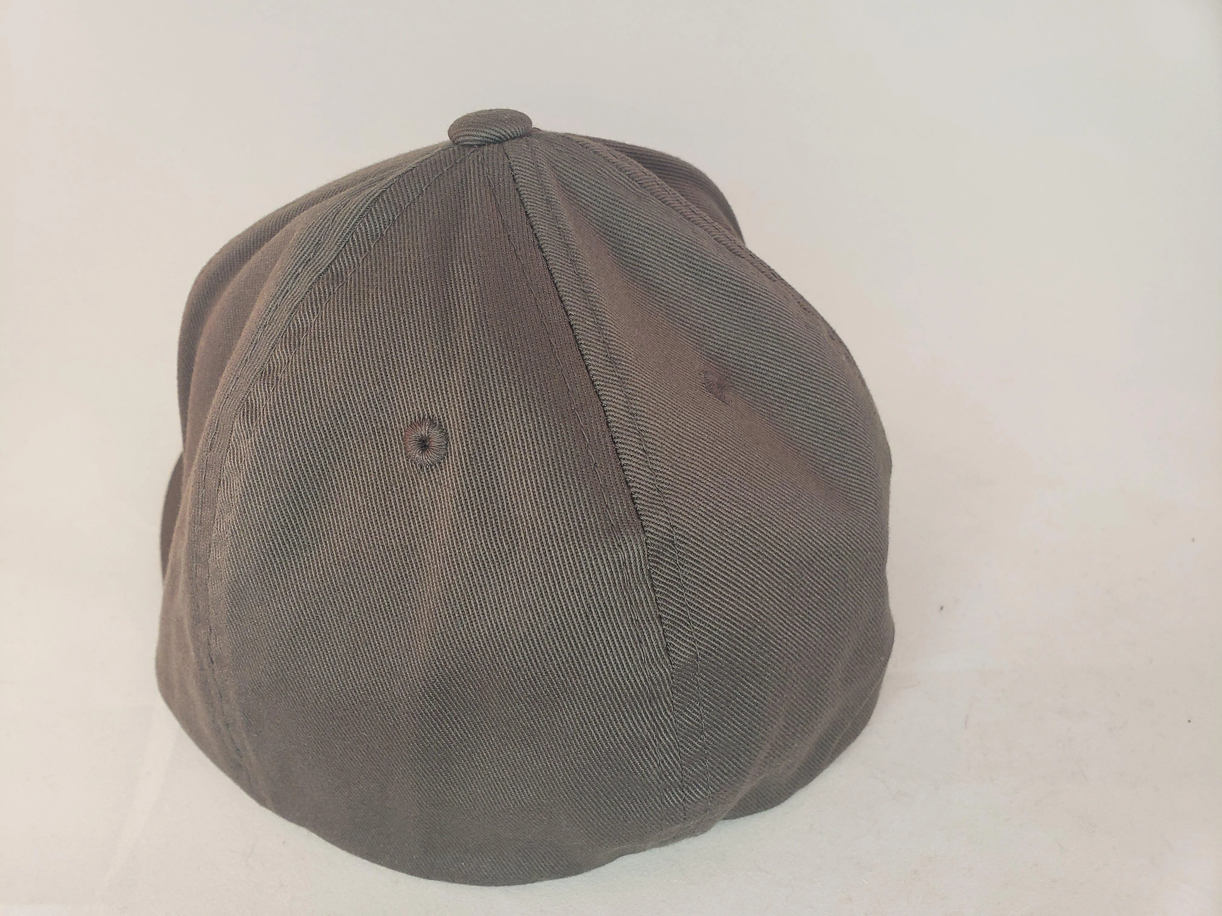 Dark Grey Flexfit Flat Bill Fitted Hat