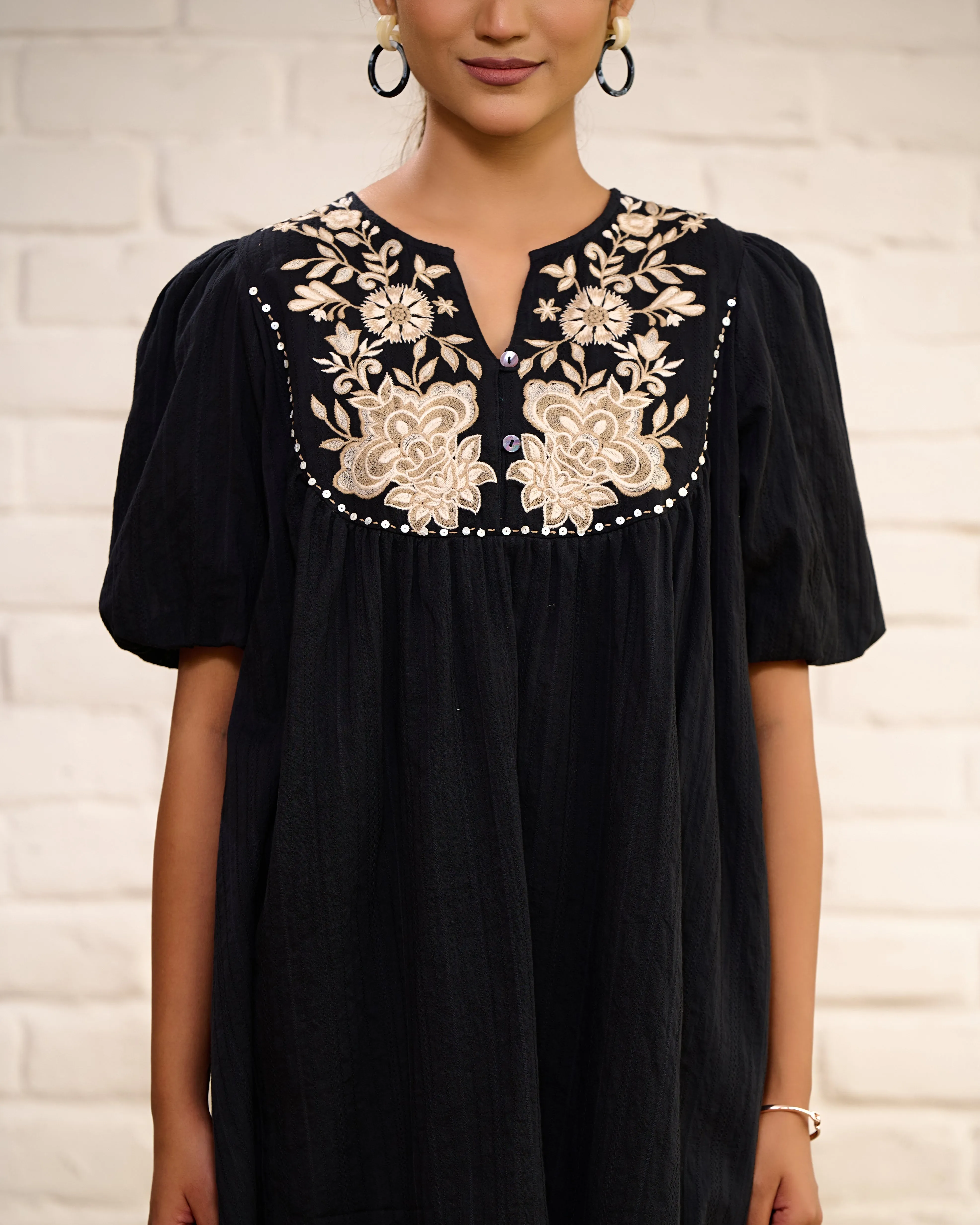 Designer Black Mini Dress