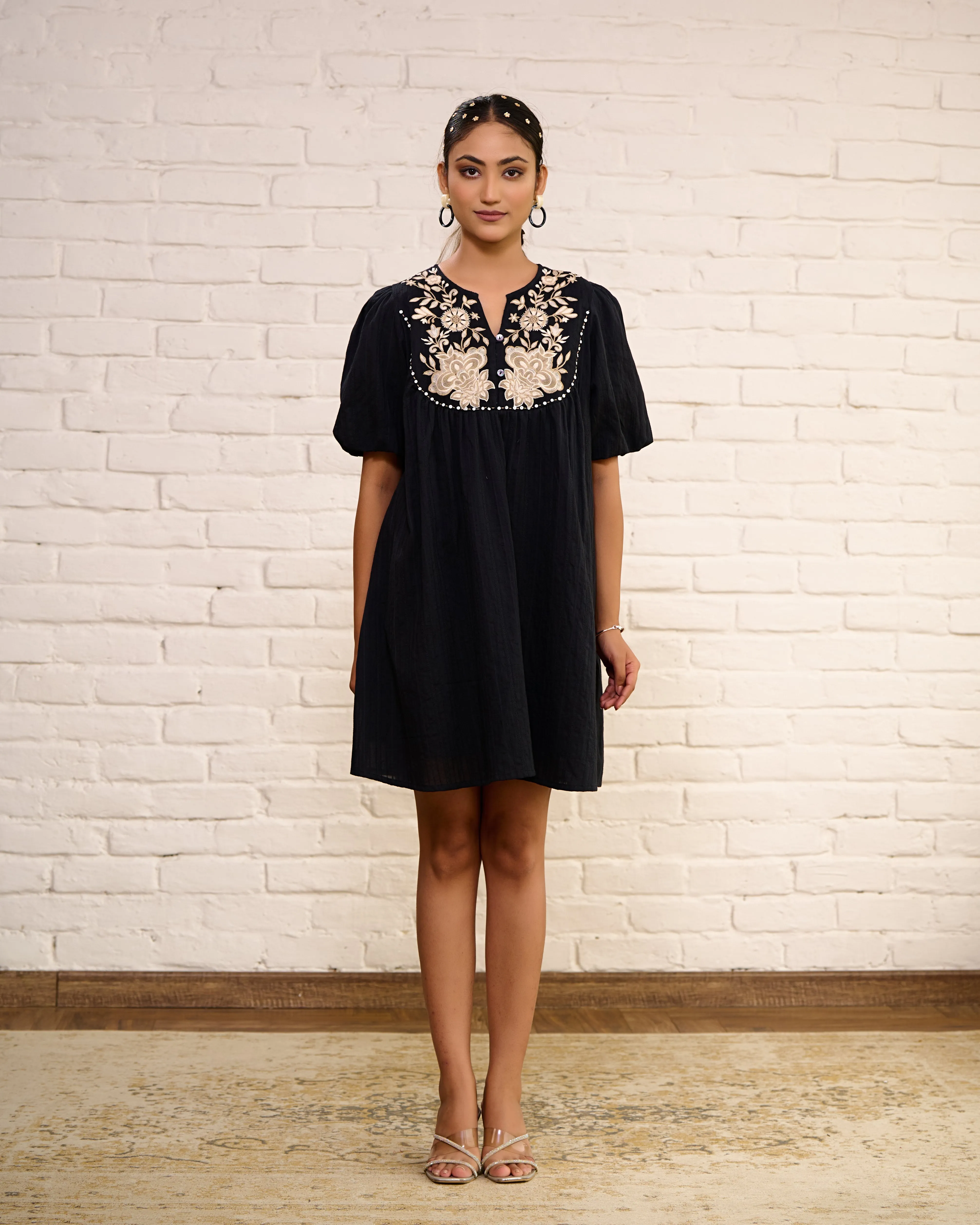 Designer Black Mini Dress