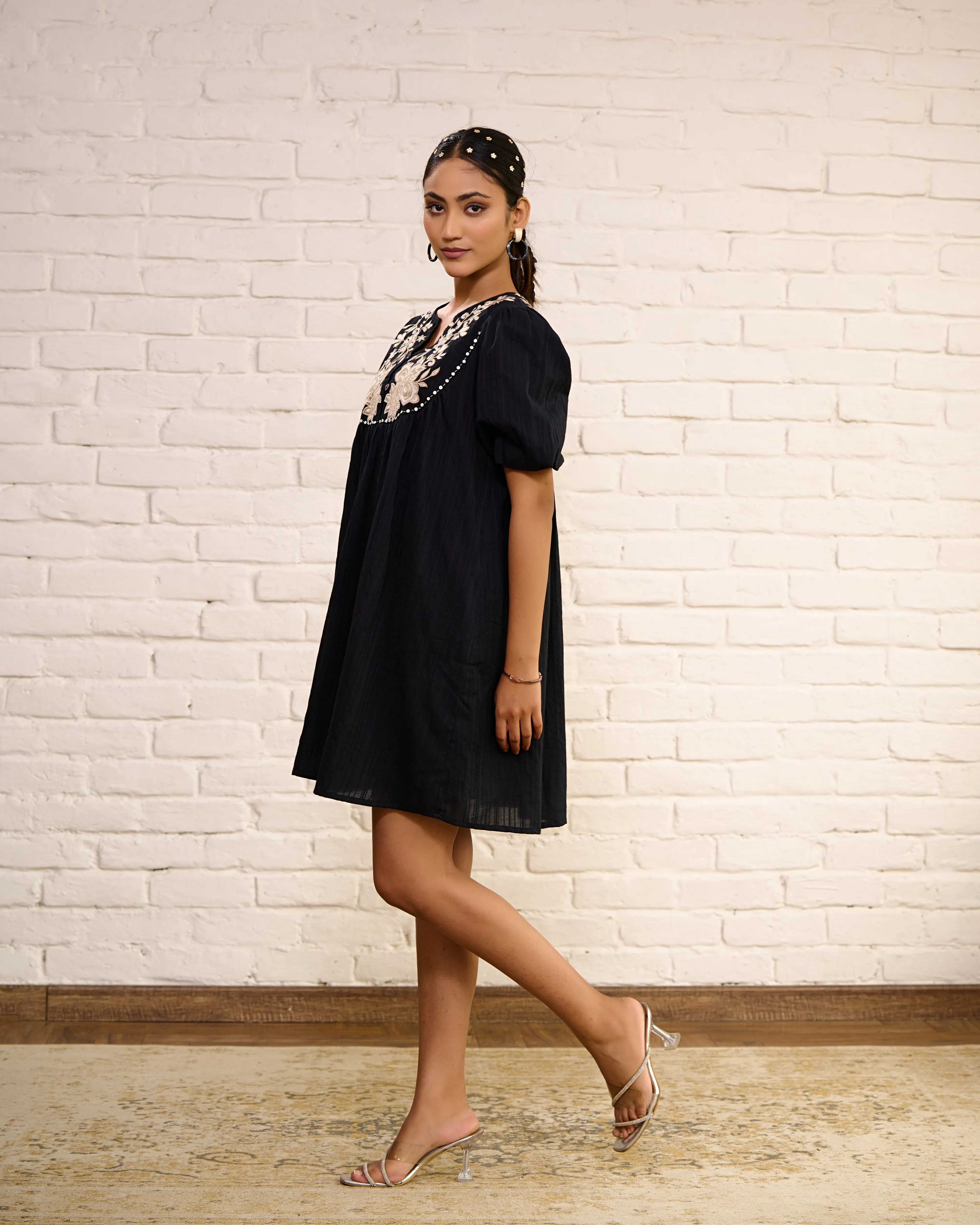 Designer Black Mini Dress