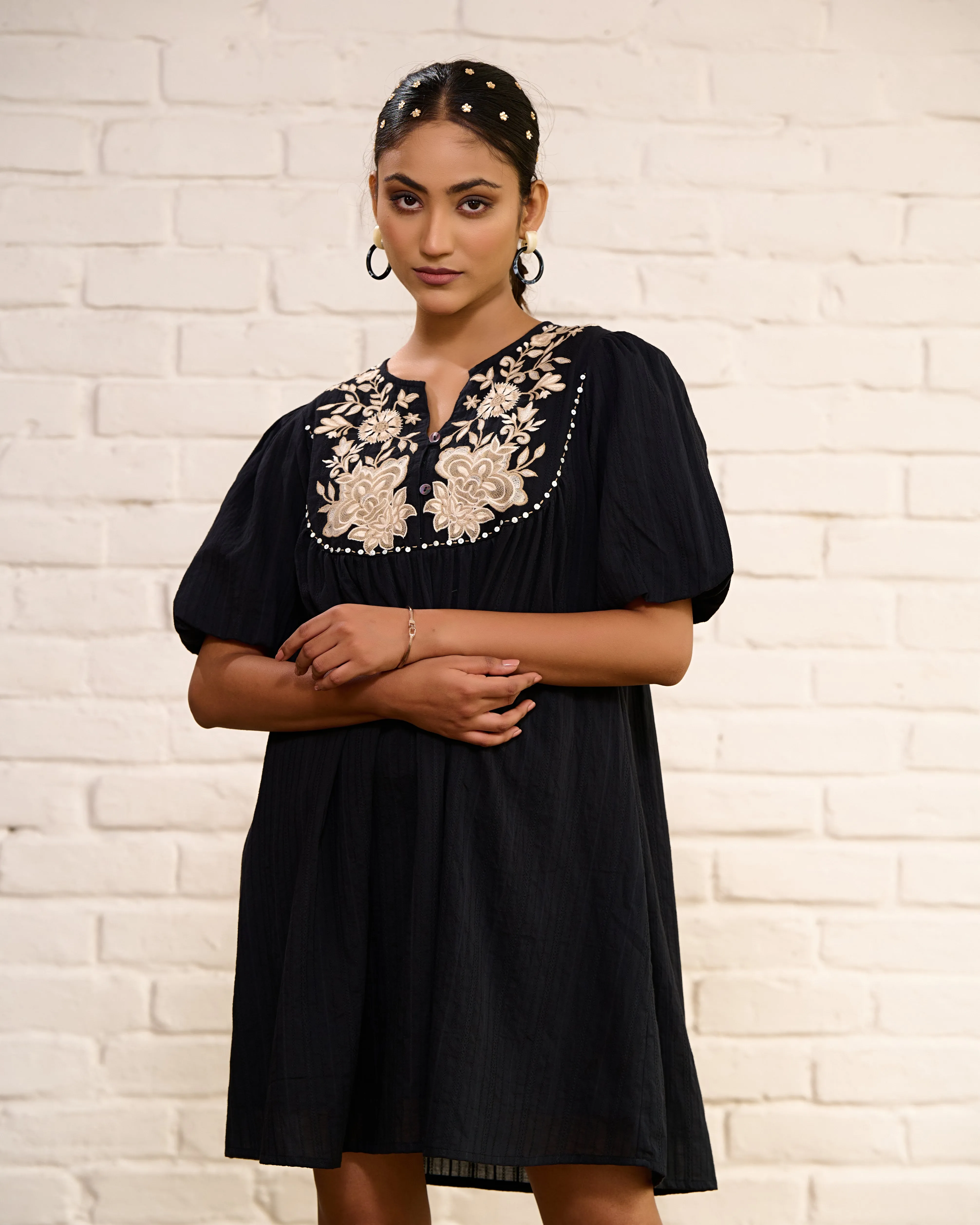 Designer Black Mini Dress