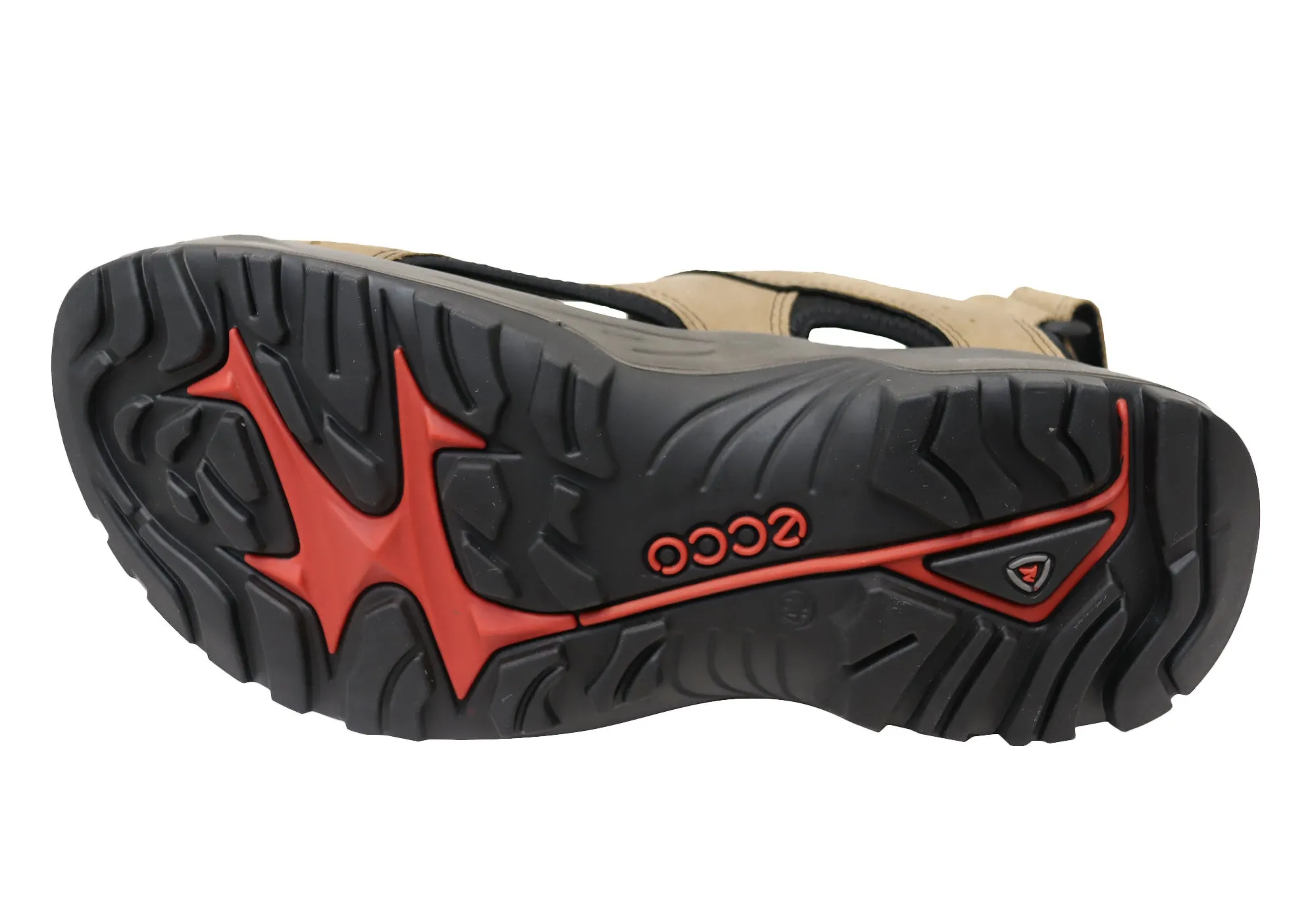 ECCO Mens Comfortable Leather Offroad Sandals