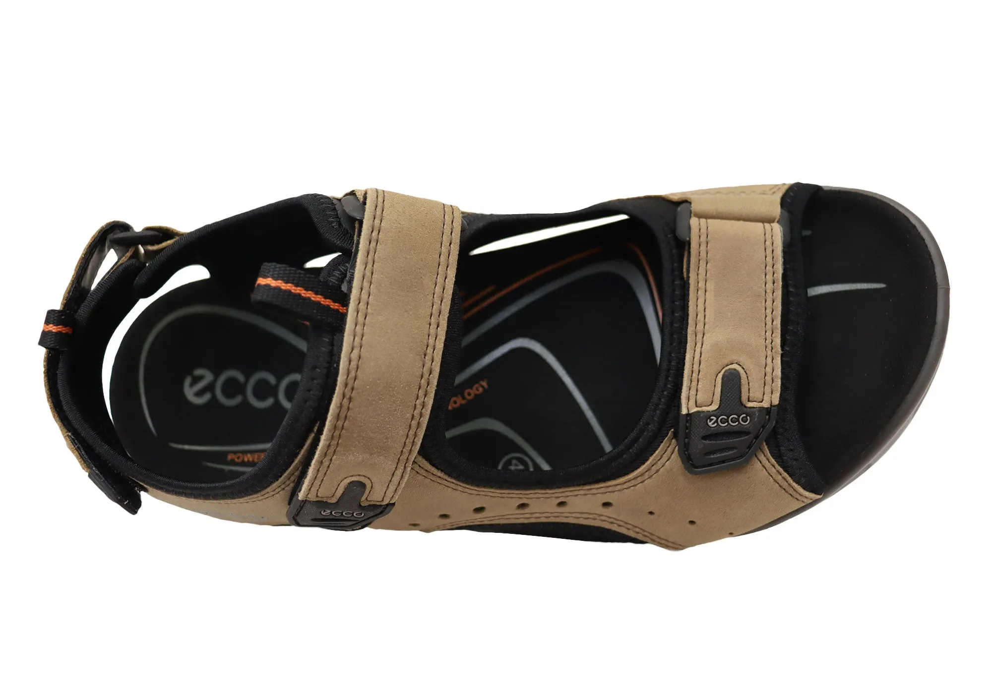 ECCO Mens Comfortable Leather Offroad Sandals