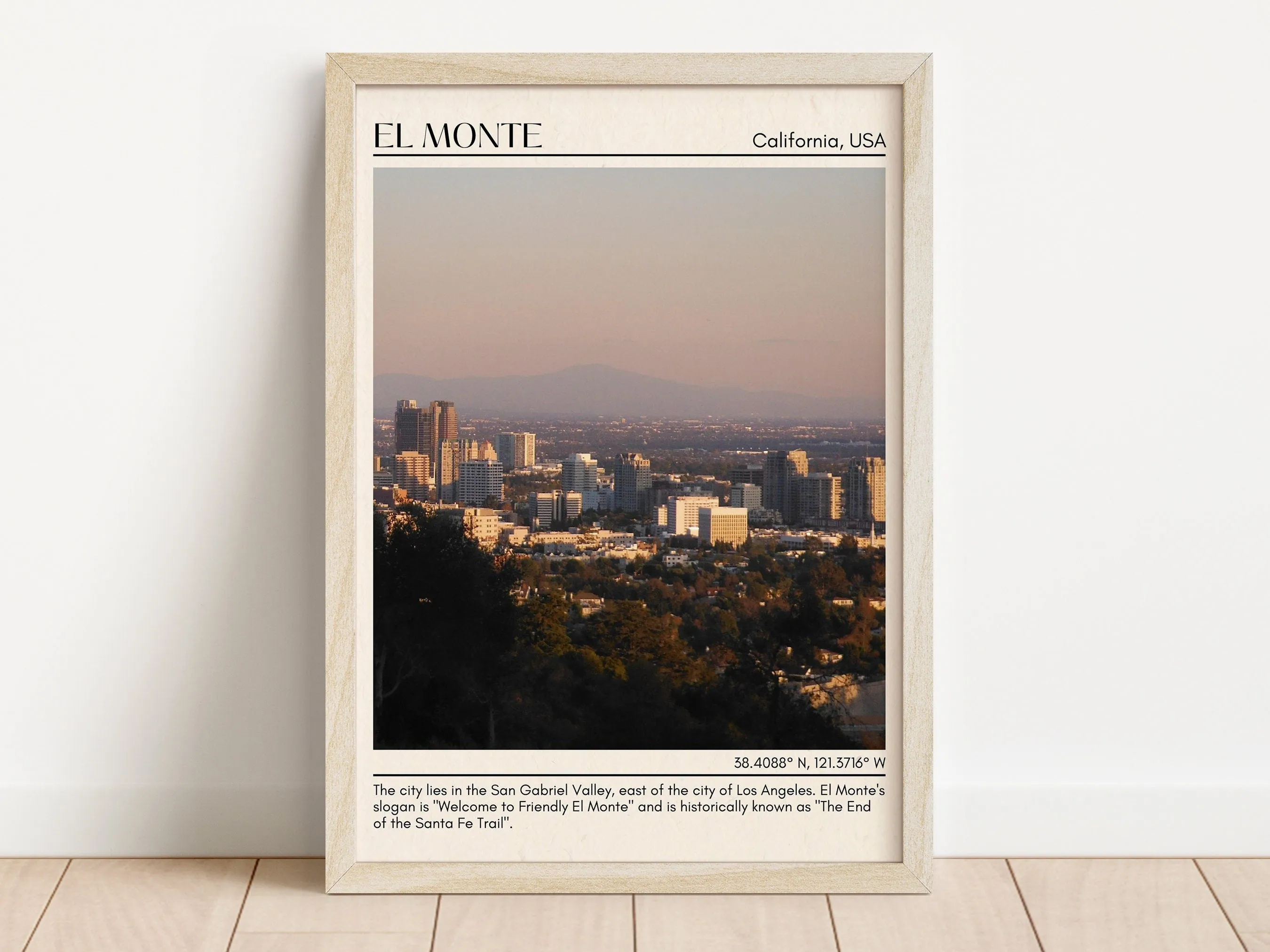 El Monte Minimal Wall Art, California, USA