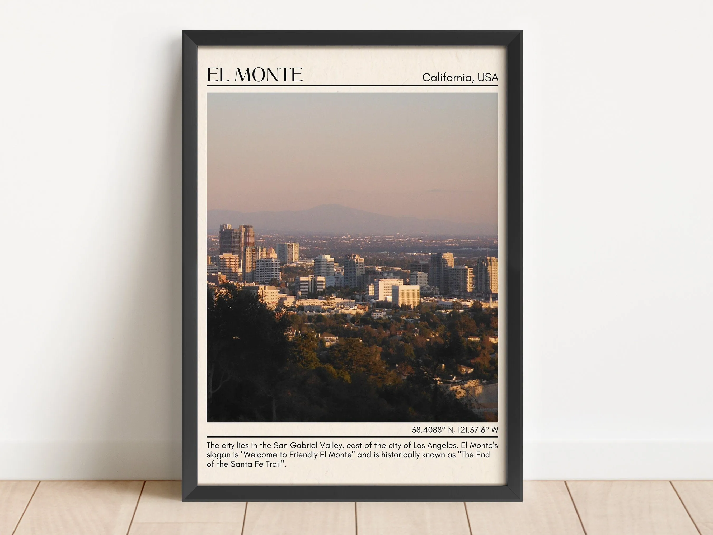El Monte Minimal Wall Art, California, USA